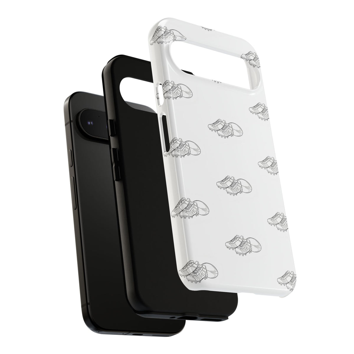 Phone Case Rugby Boots & Ball Repeat Pattern Tough Cases