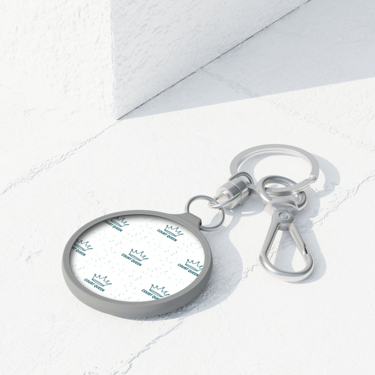 Keyring Bag Tag, Court Queen, Graphic design