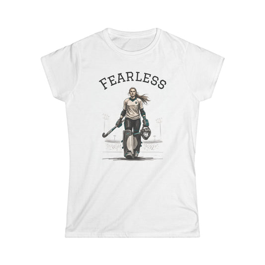T shirt, Women's, Hockey, Fearless Goal Keeper Illustration