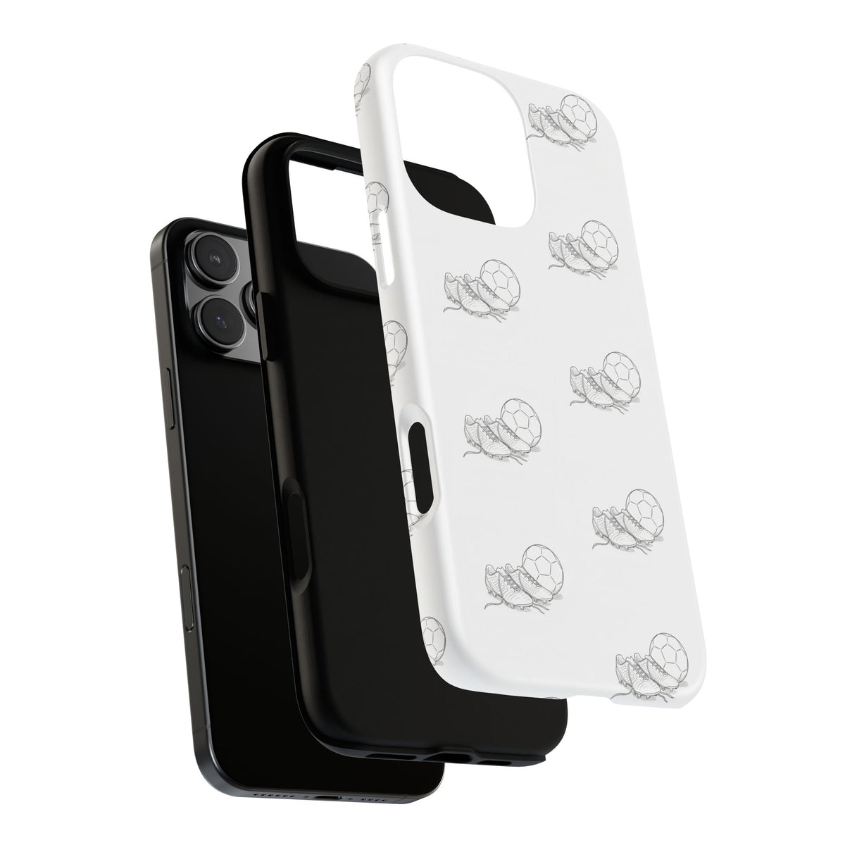 Phone Case, Football Boots & Ball Pattern, Tough Cases — Sports Phone Case