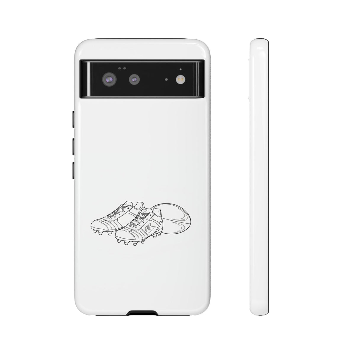Phone Case, Rugby Ball & Boots Sketch, Tough Case