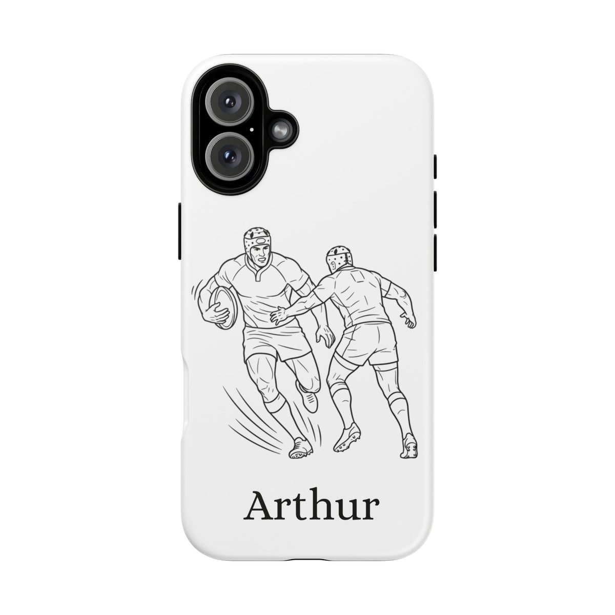Personalised Phone Case, Rugby sidestep, Tough Case,  Custom Name