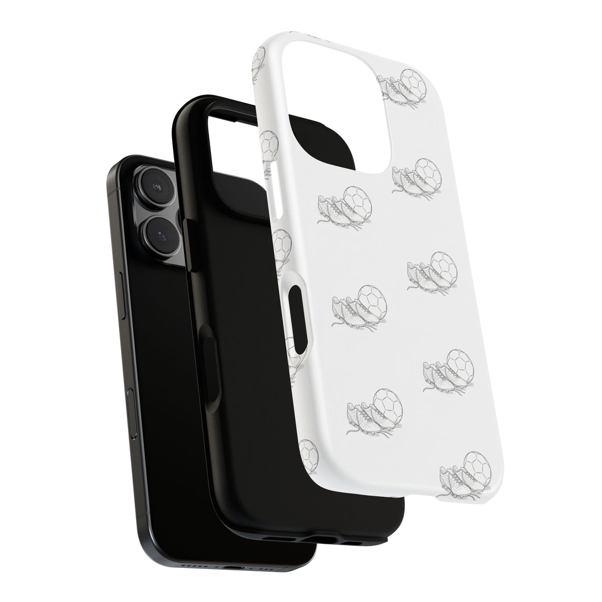 Phone Case, Football Boots & Ball Pattern, Tough Cases — Sports Phone Case