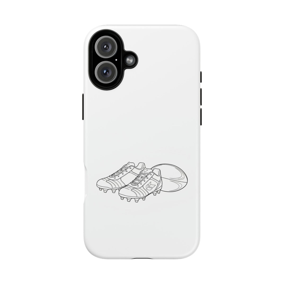 Phone Case, Rugby Ball & Boots Sketch, Tough Case