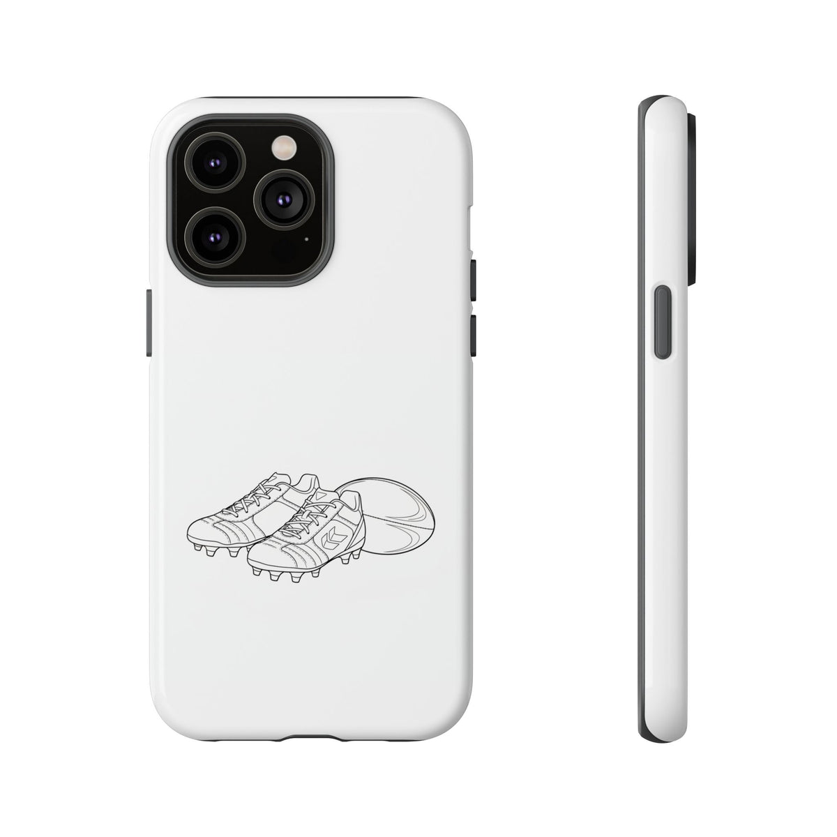 Phone Case, Rugby Ball & Boots Sketch, Tough Case