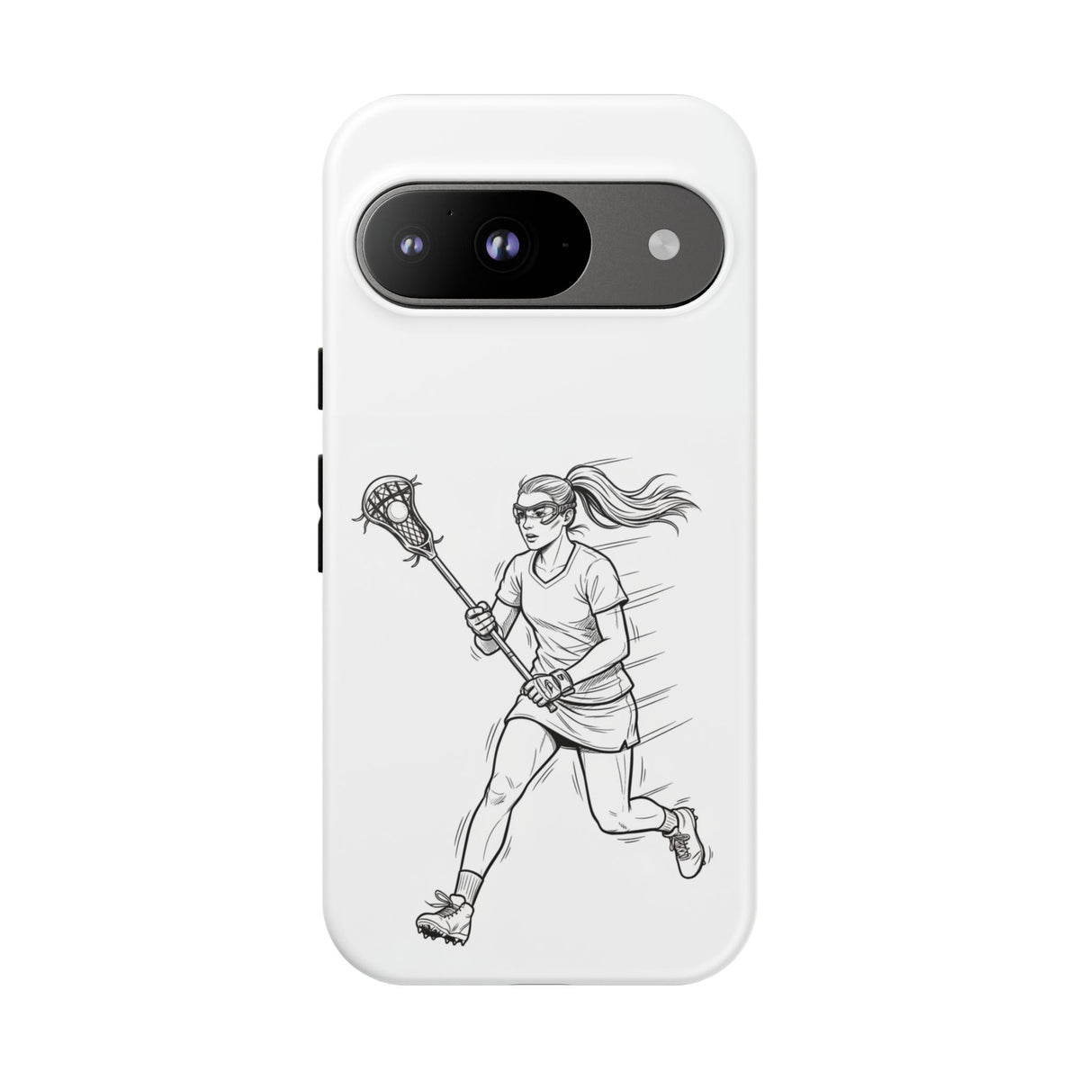 Phone Case, Lacrosse Player Sketch, Tough Case
