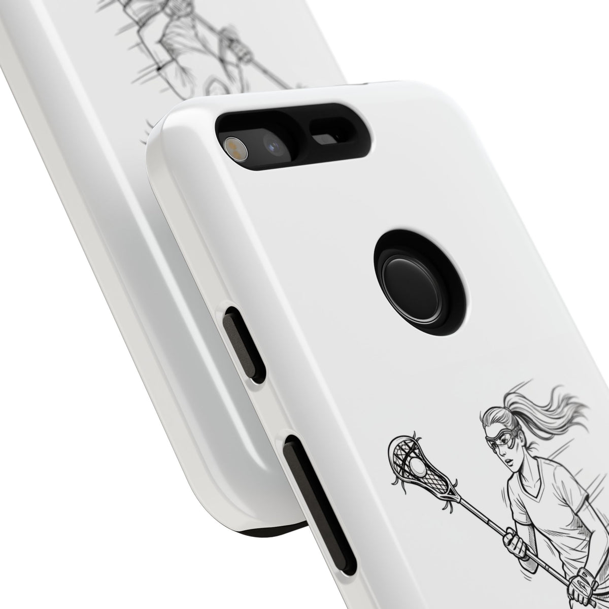 Phone Case, Lacrosse Player Sketch, Tough Case