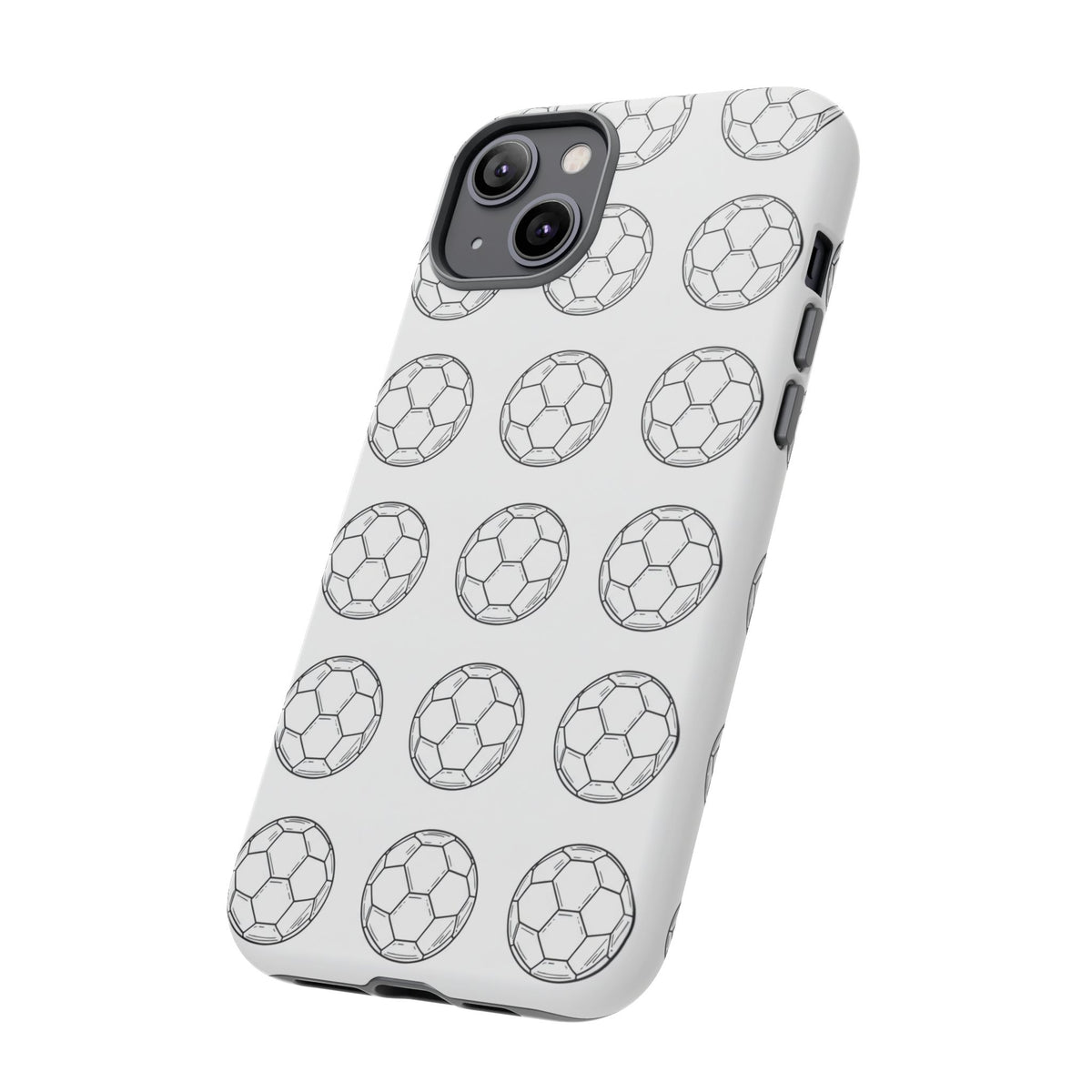 Phone Case, Football Minimalist Football Repeat Design, Tough Case