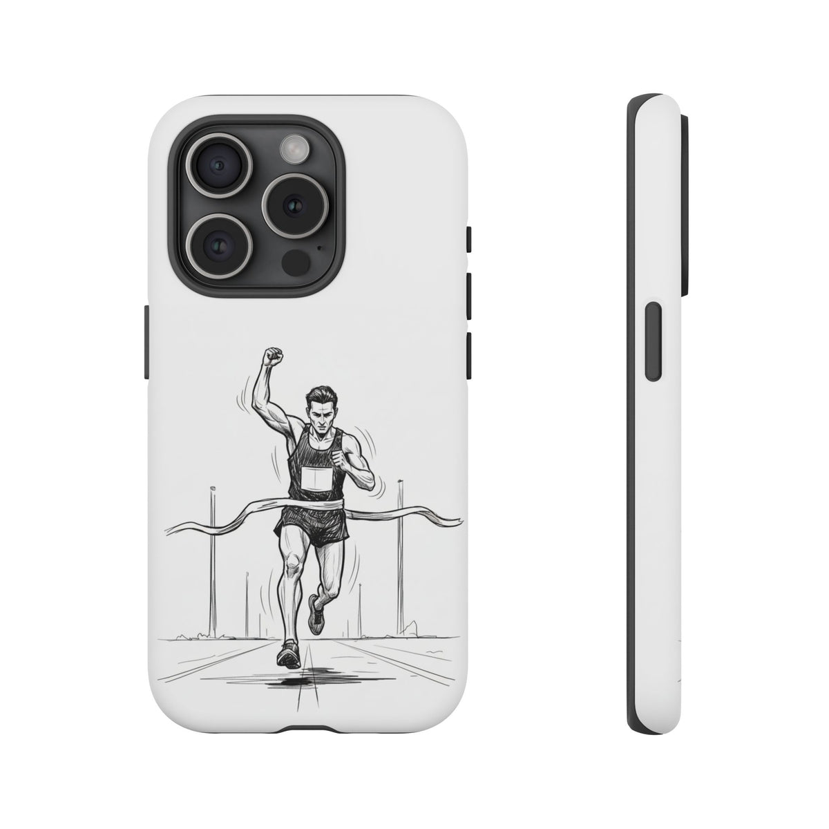 Phone Case, Running, finish line design, Tough Case