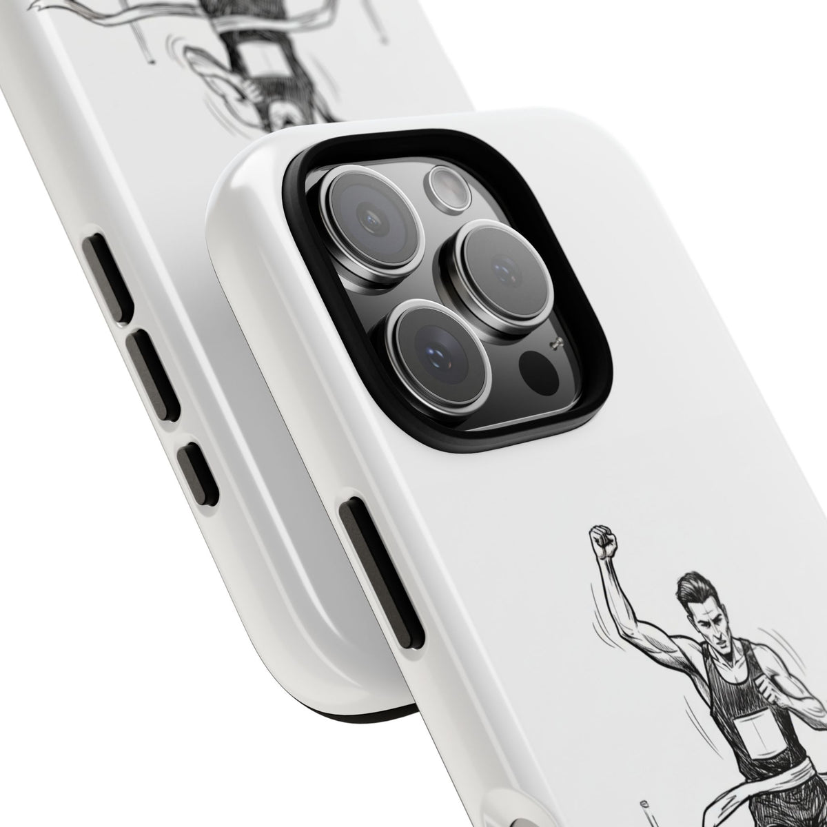 Phone Case, Running, finish line design, Tough Case