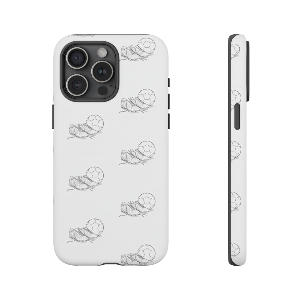 Phone Case, Football Boots & Ball Pattern, Tough Cases — Sports Phone Case