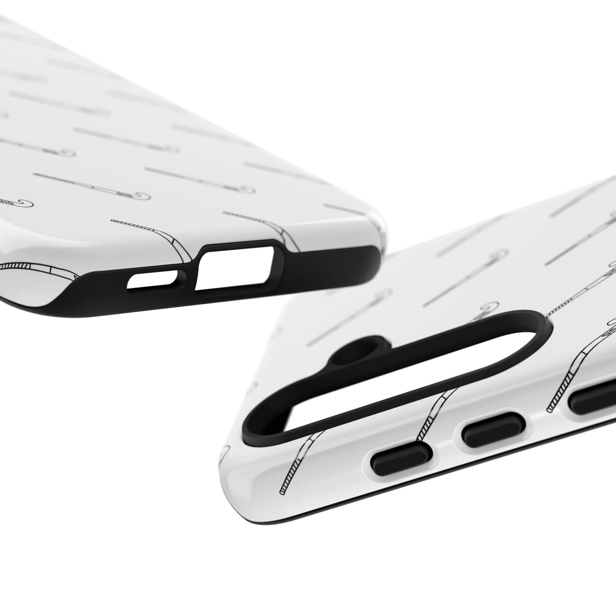 Phone Case, Hockey Stick Pattern, Tough Cases