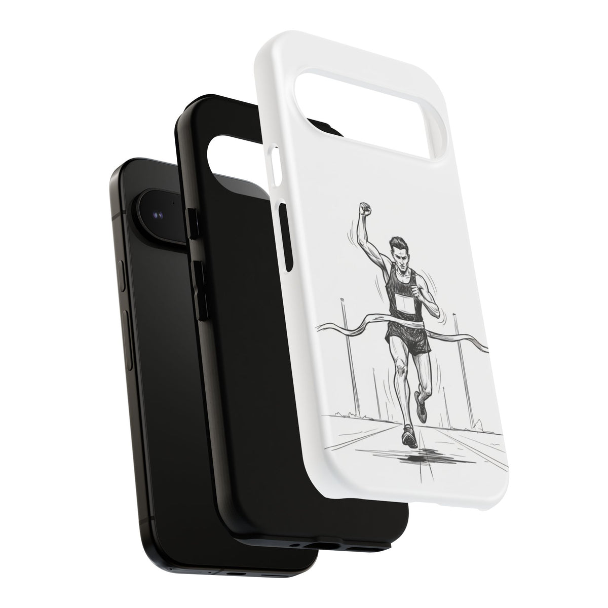Phone Case, Running, finish line design, Tough Case