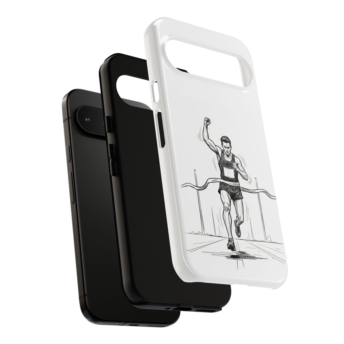 Phone Case, Running, finish line design, Tough Case