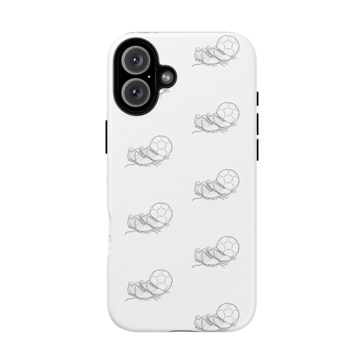 Phone Case, Football Boots & Ball Pattern, Tough Cases — Sports Phone Case