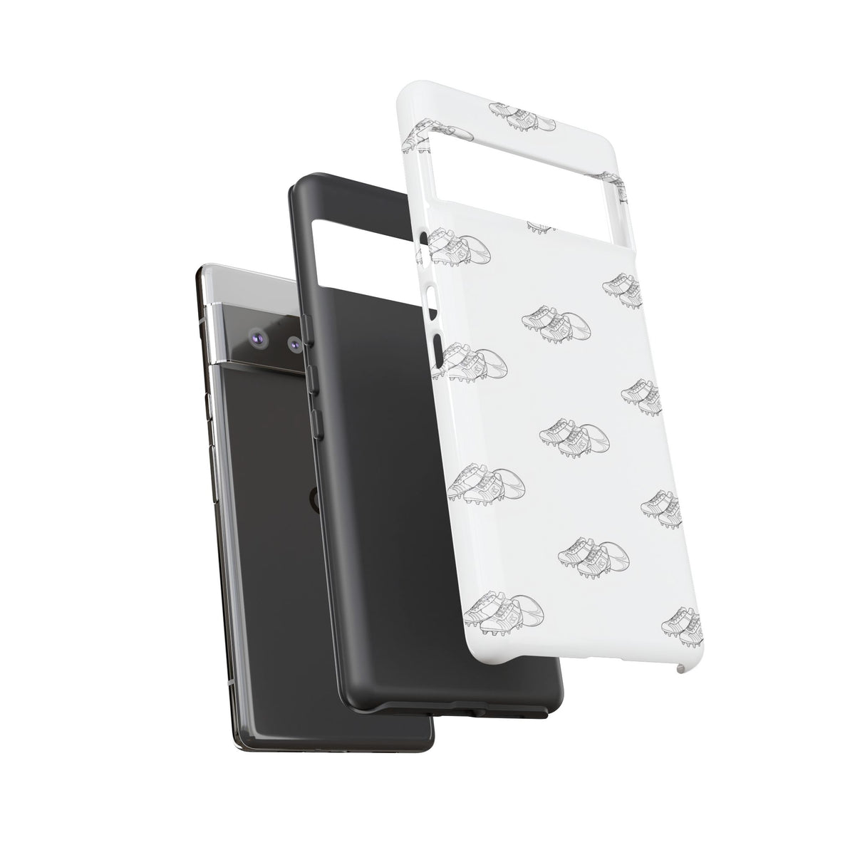Phone Case Rugby Boots & Ball Repeat Pattern Tough Cases