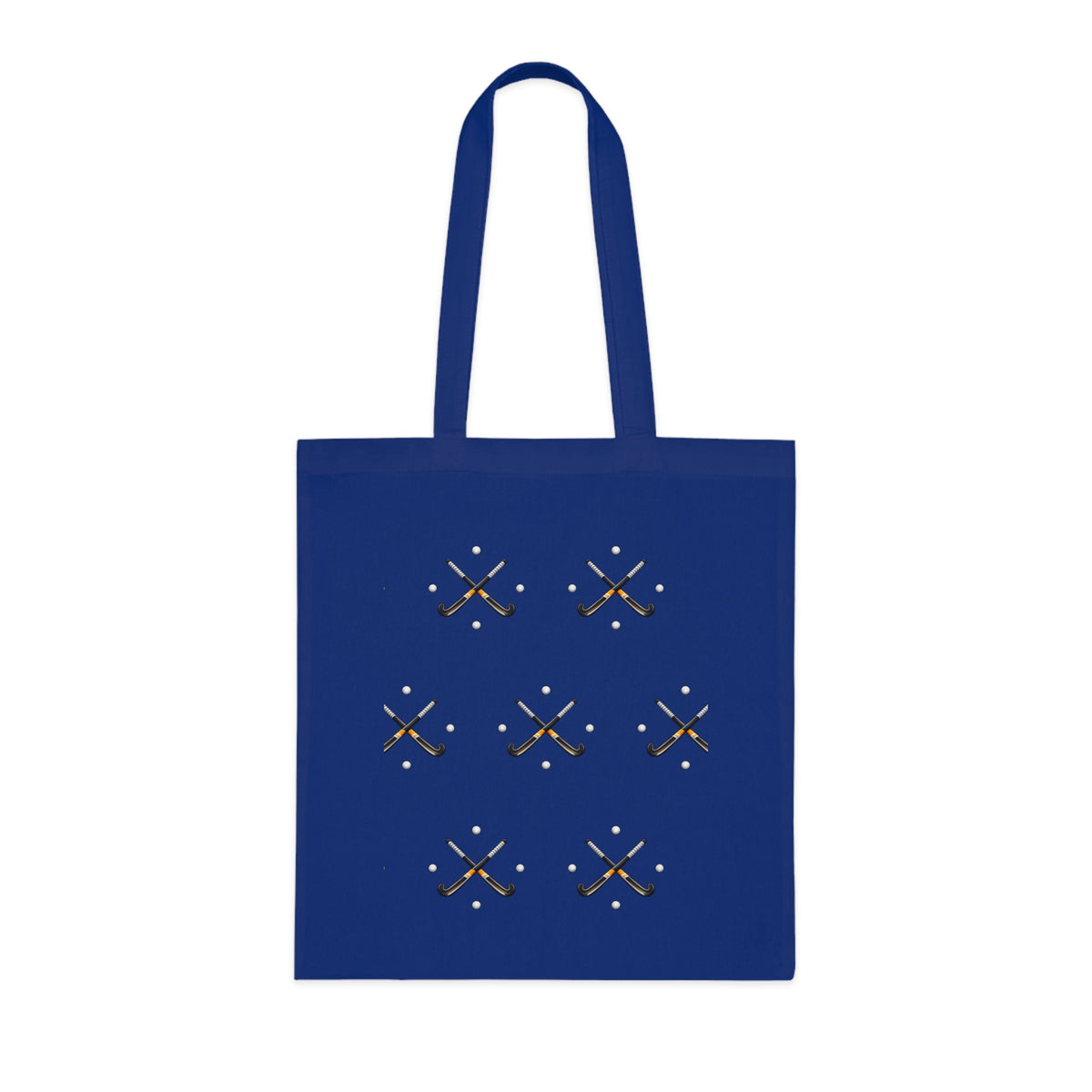 Bag, Field Hockey Crossed Sticks & Balls Sports design, Cotton Tote Bag