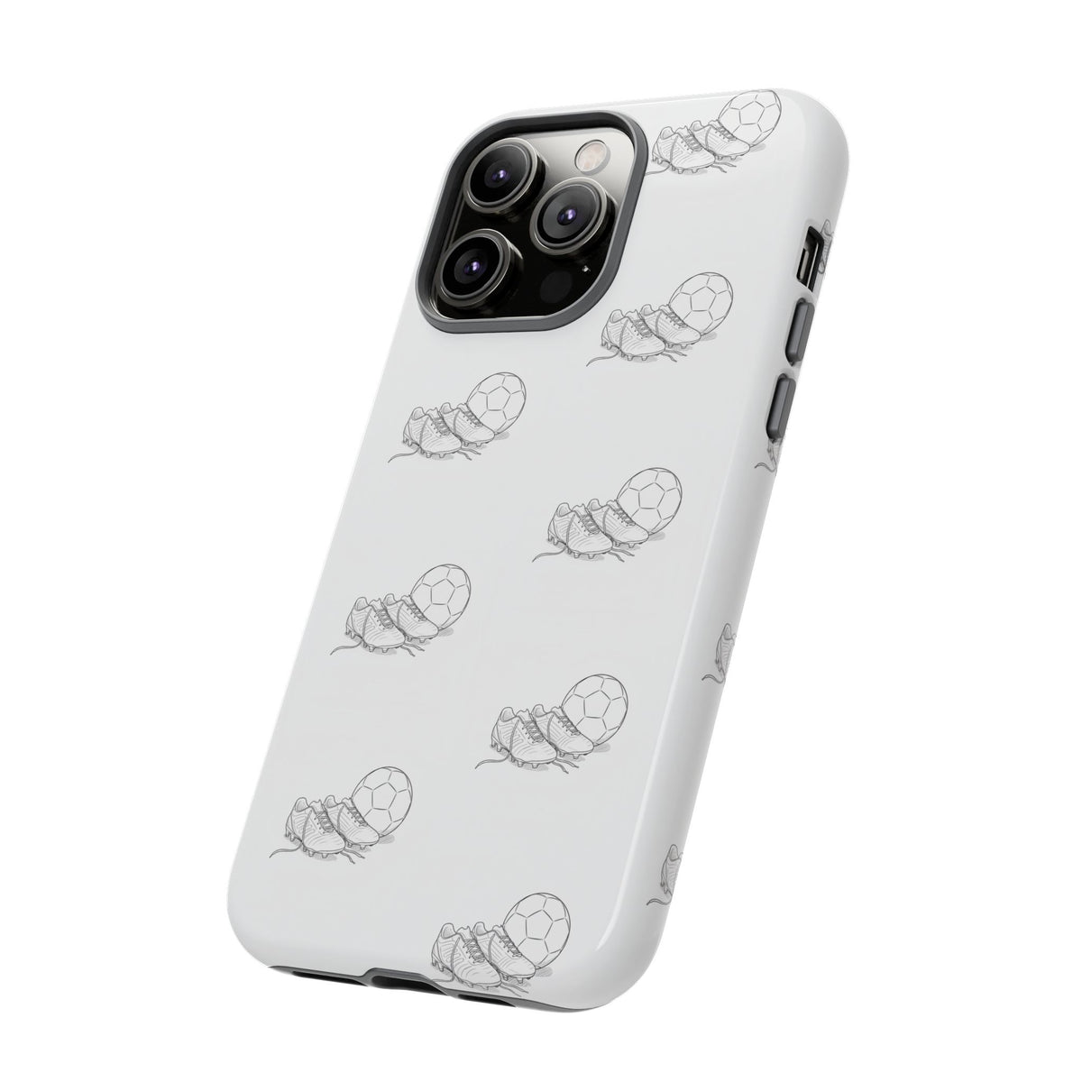 Phone Case, Football Boots & Ball Pattern, Tough Cases — Sports Phone Case