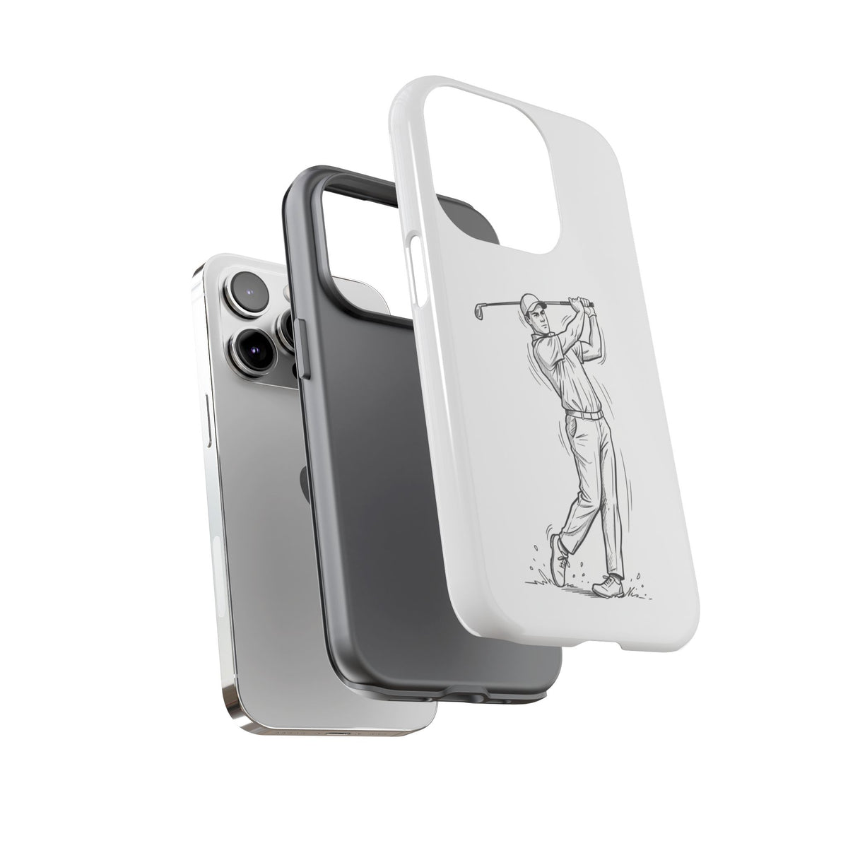 Phone Case, Golf Long Drive Design, Tough Case