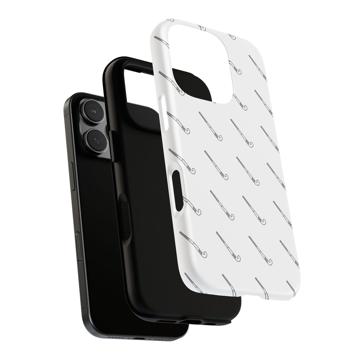 Phone Case, Hockey Stick Pattern, Tough Cases