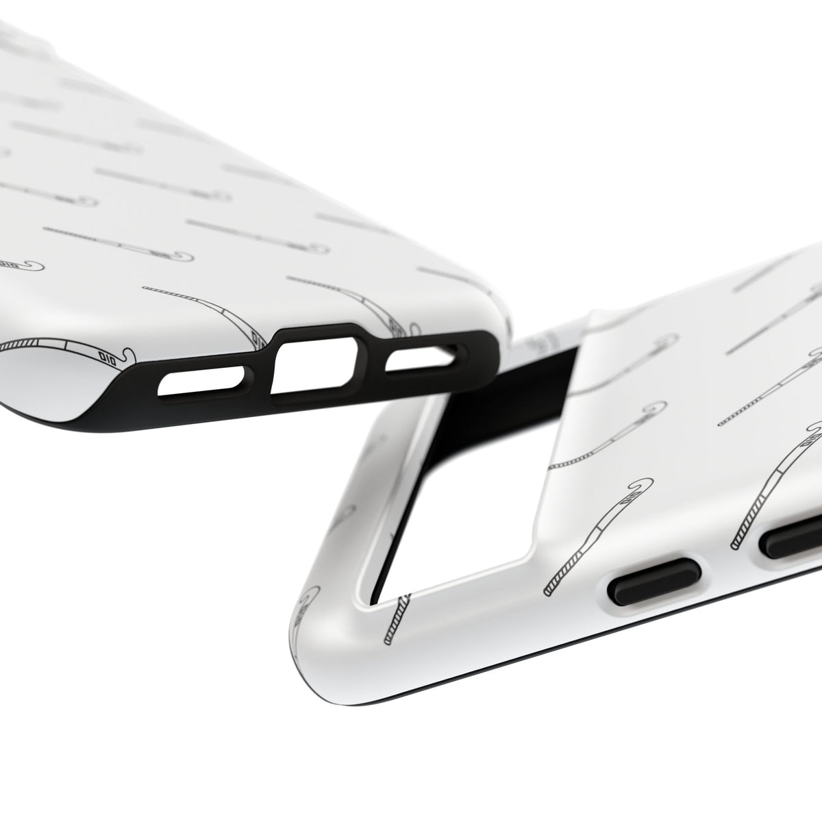 Phone Case, Hockey Stick Pattern, Tough Cases