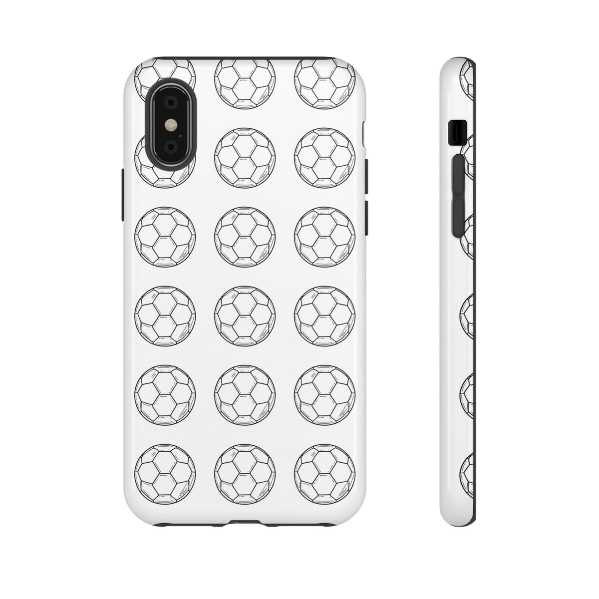 Phone Case, Football Minimalist Football Repeat Design, Tough Case