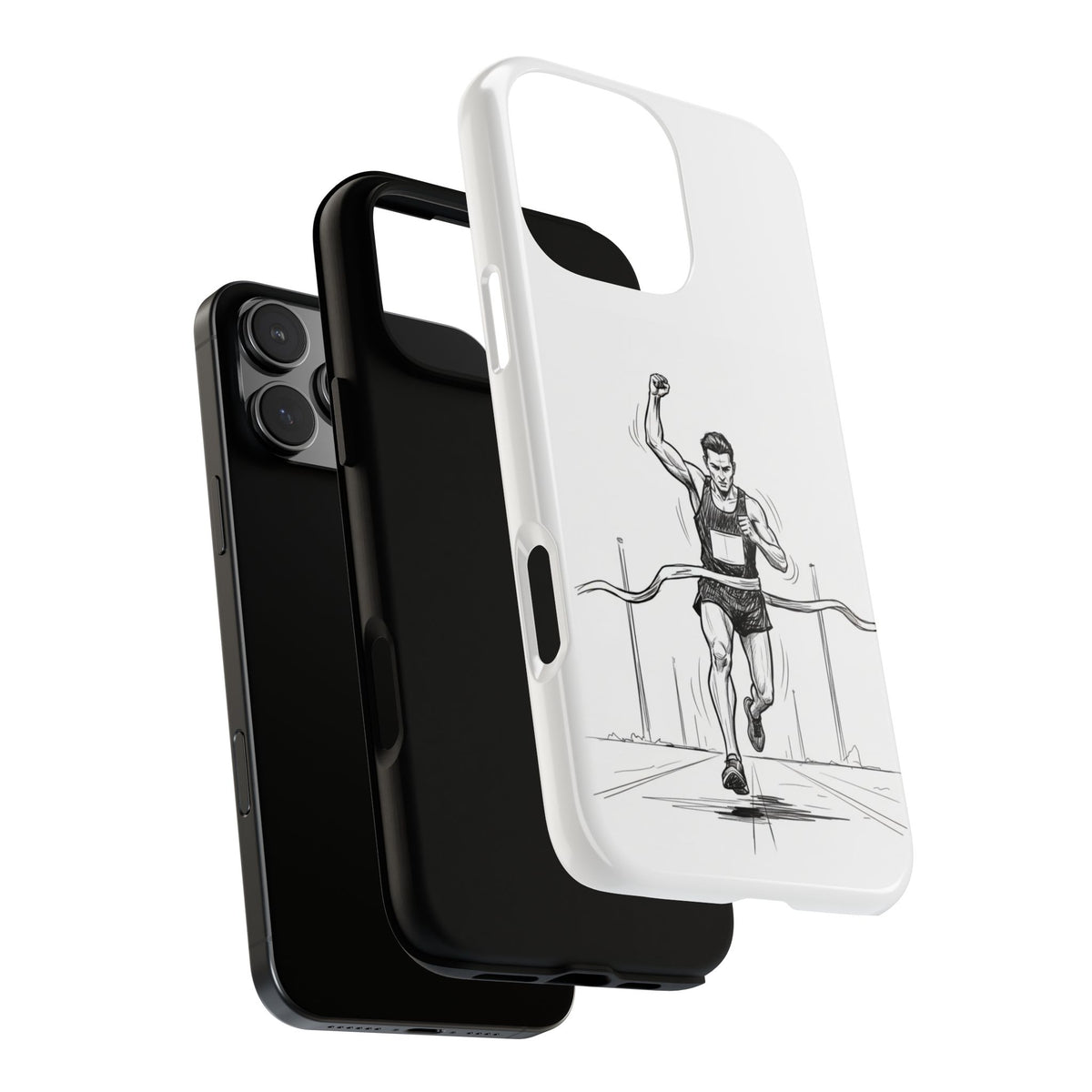 Phone Case, Running, finish line design, Tough Case