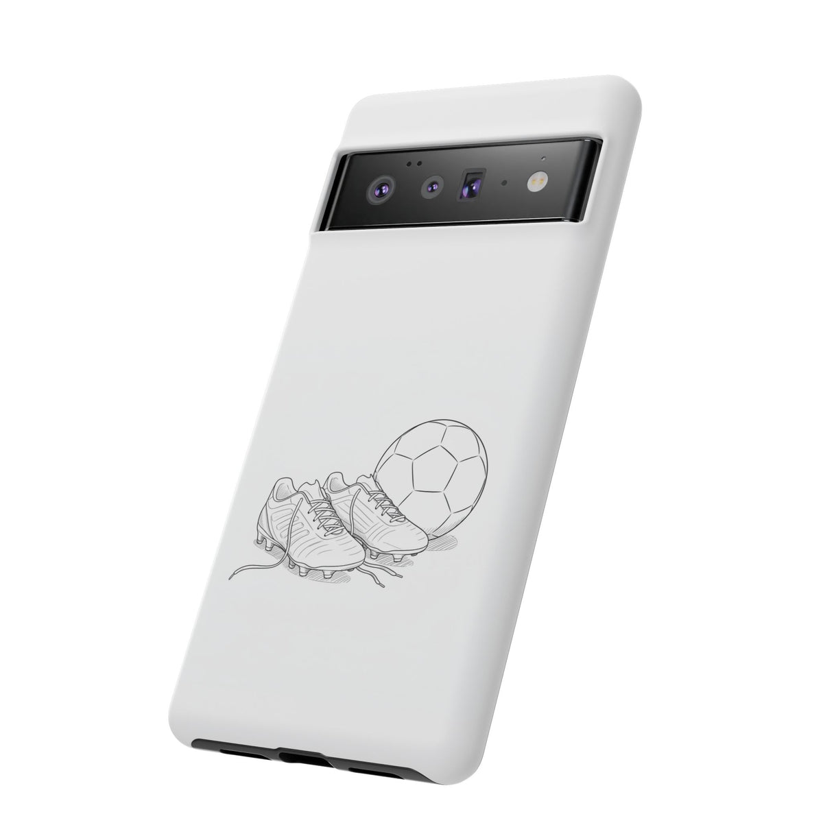 Phone Case, Football Boots & Ball Sketch , Tough Case