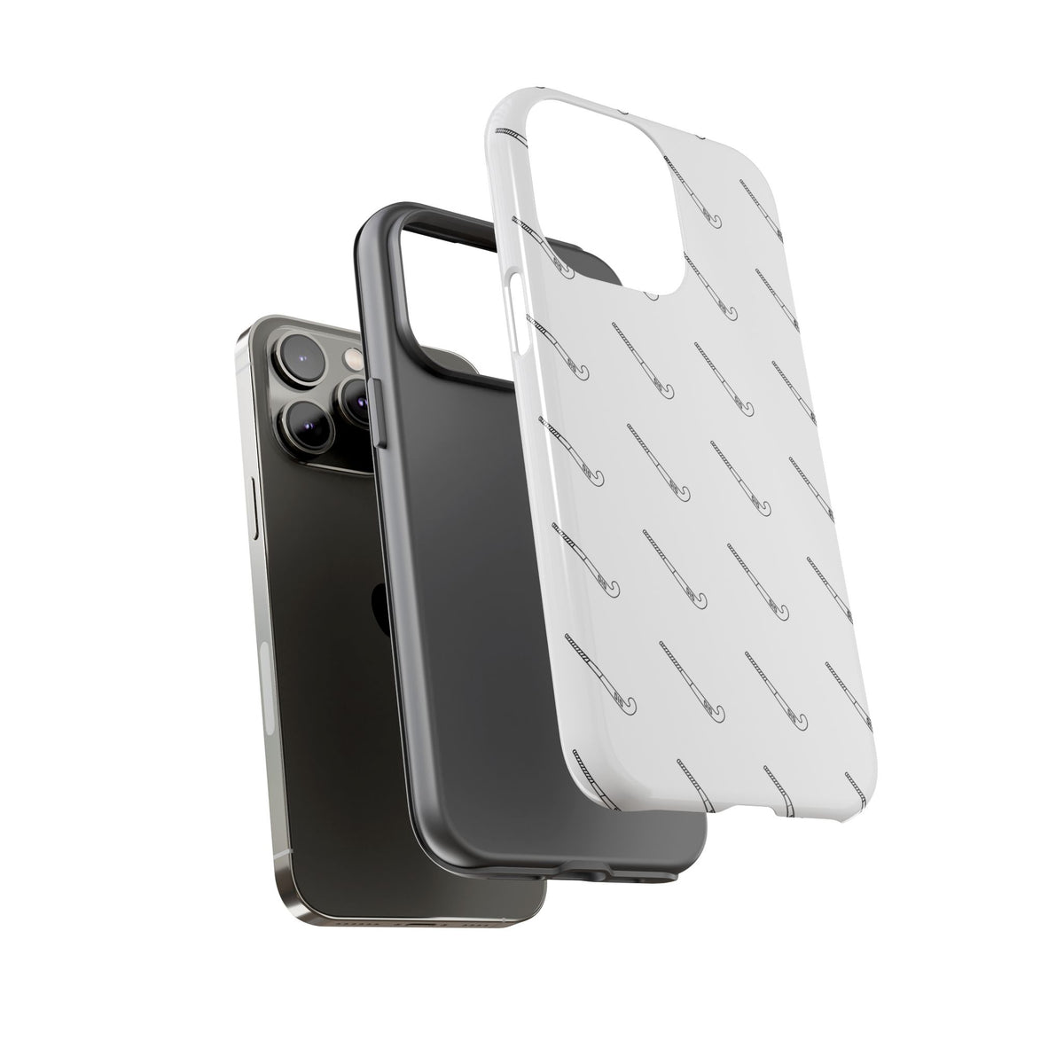 Phone Case, Hockey Stick Pattern, Tough Cases