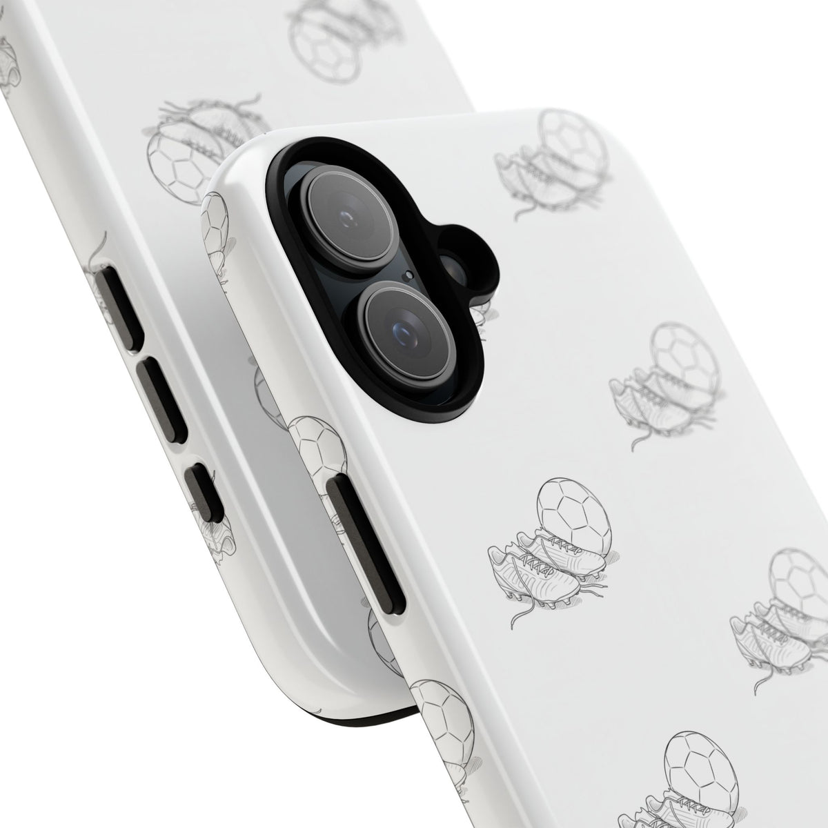 Phone Case, Football Boots & Ball Pattern, Tough Cases — Sports Phone Case