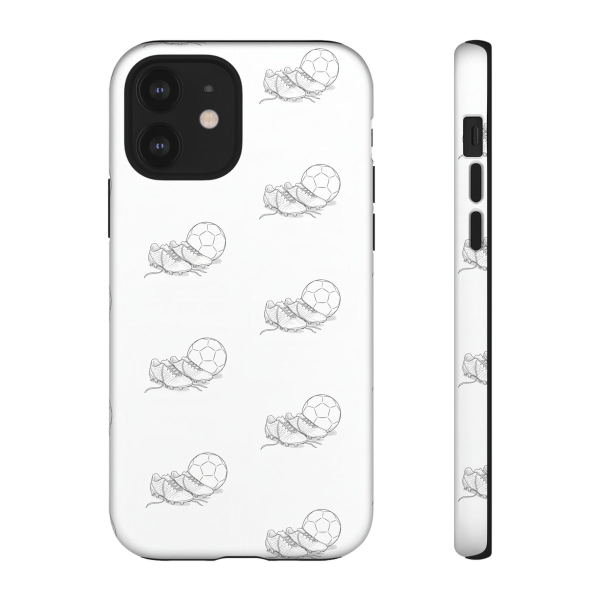 Phone Case, Football Boots & Ball Pattern, Tough Cases — Sports Phone Case