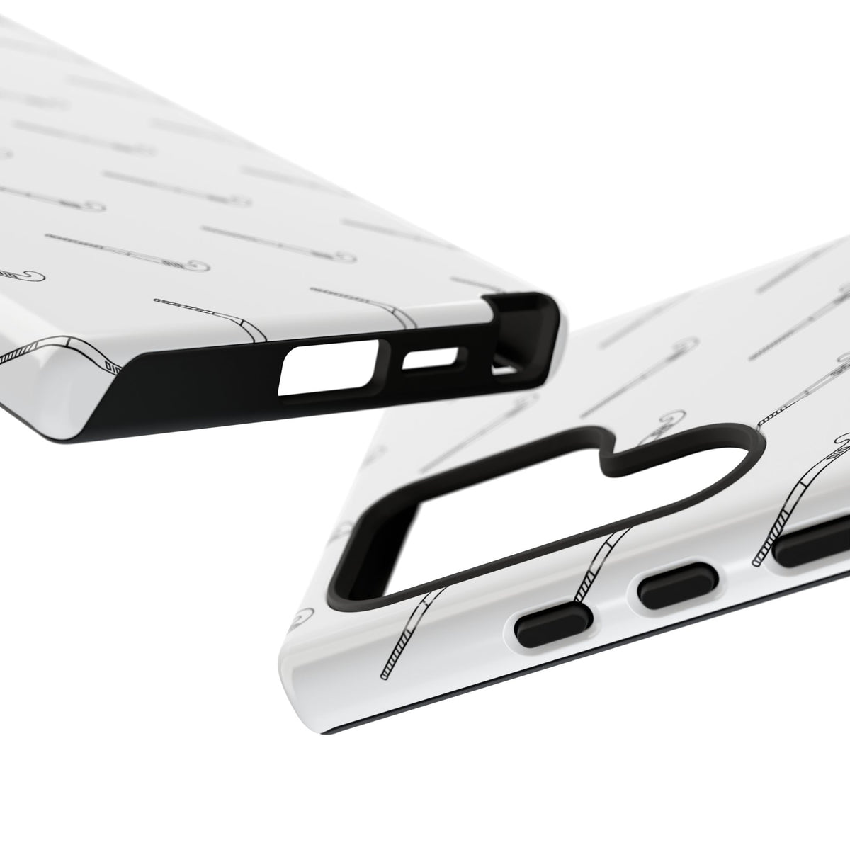 Phone Case, Hockey Stick Pattern, Tough Cases