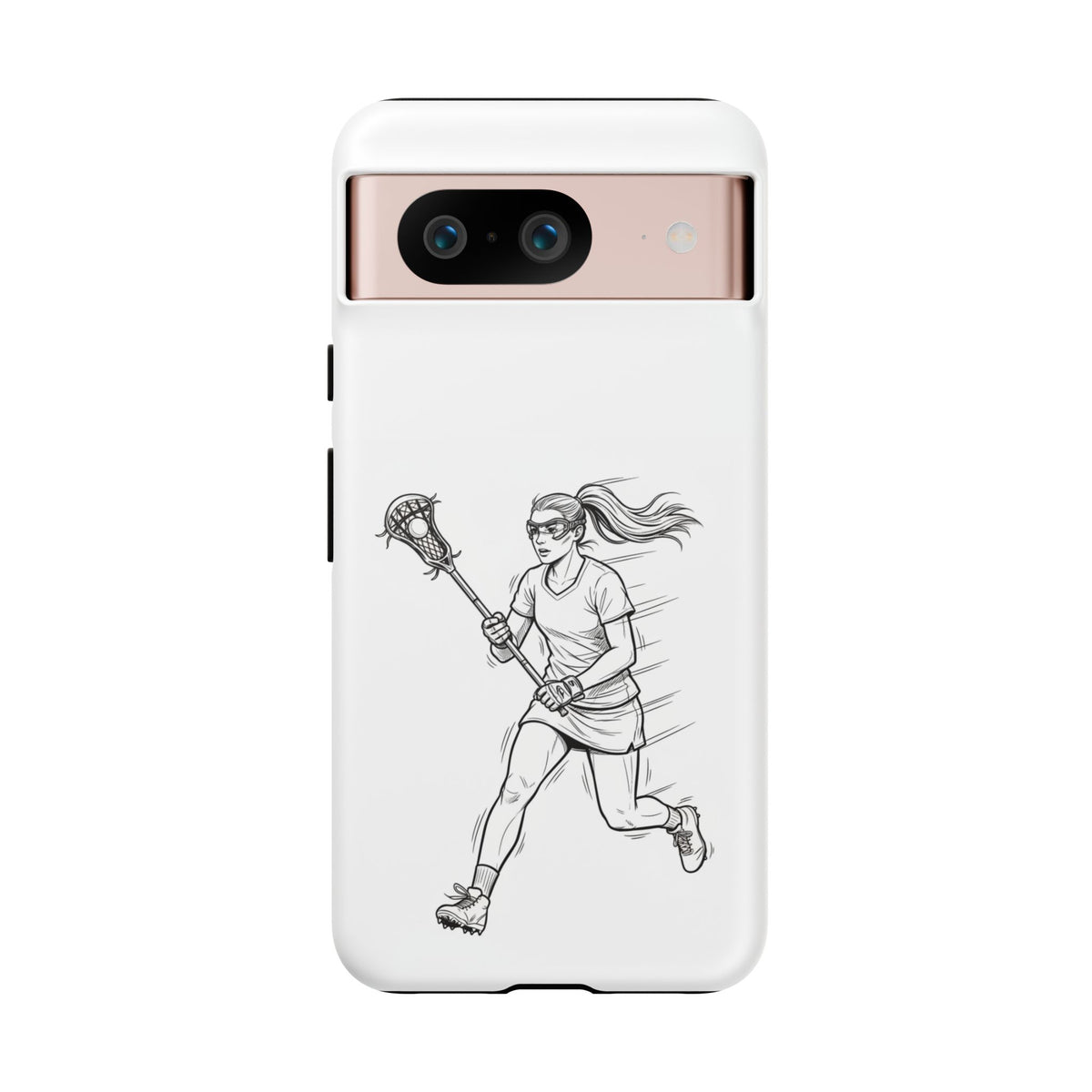 Phone Case, Lacrosse Player Sketch, Tough Case