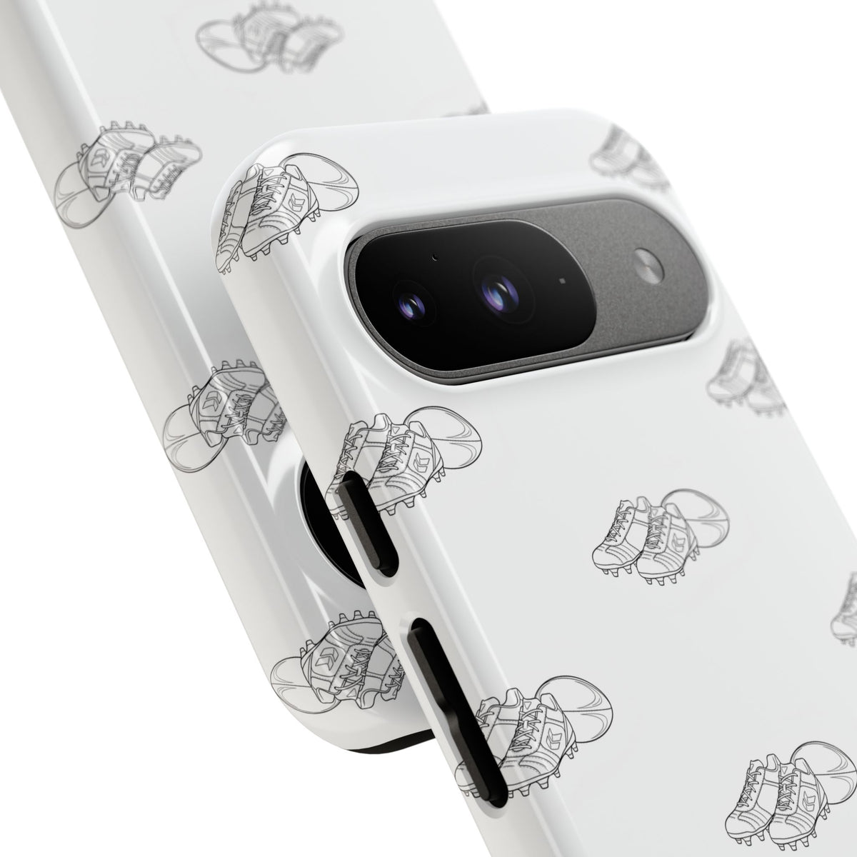 Phone Case Rugby Boots & Ball Repeat Pattern Tough Cases