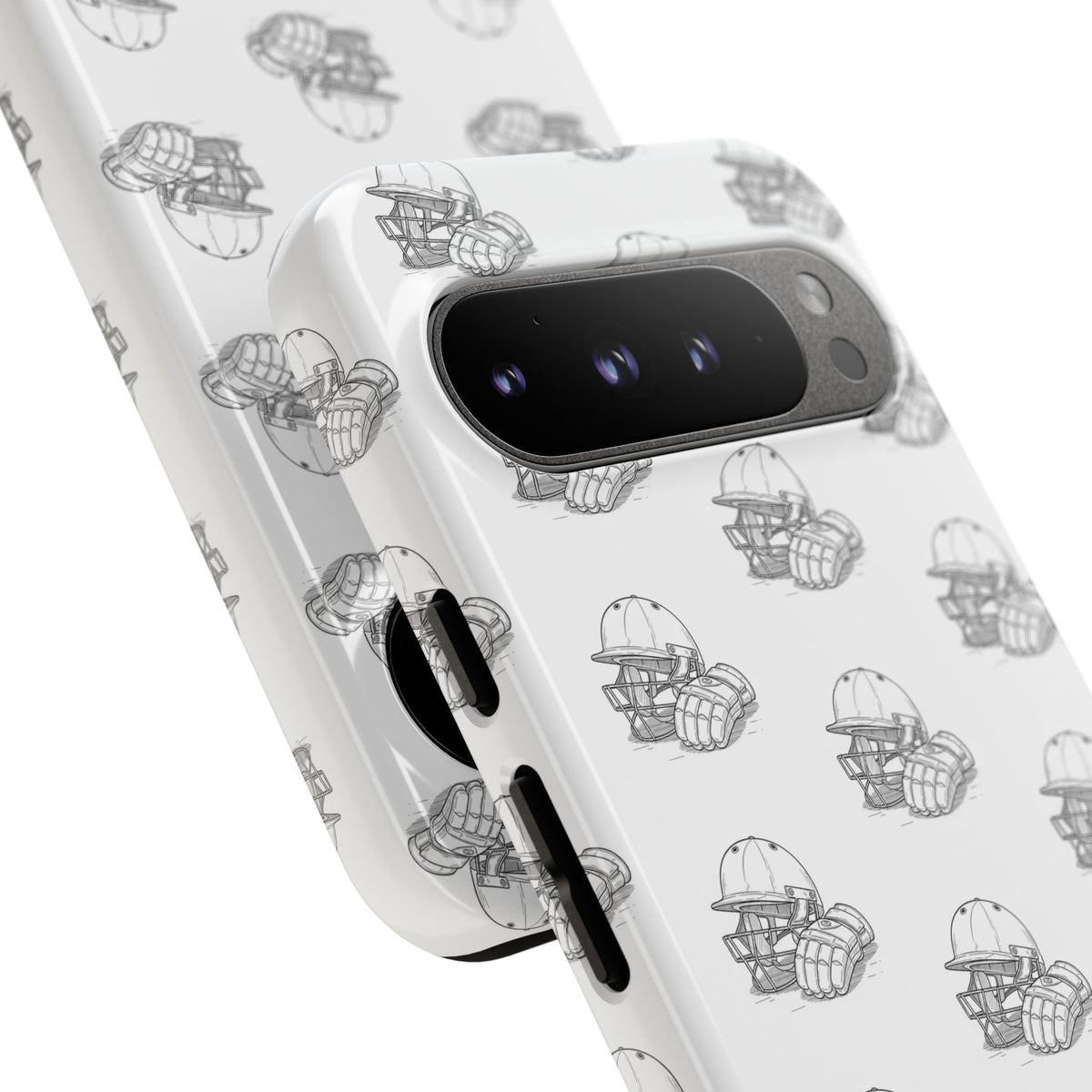 Phone Case Cricket Gear Repeat Pattern,Tough Case