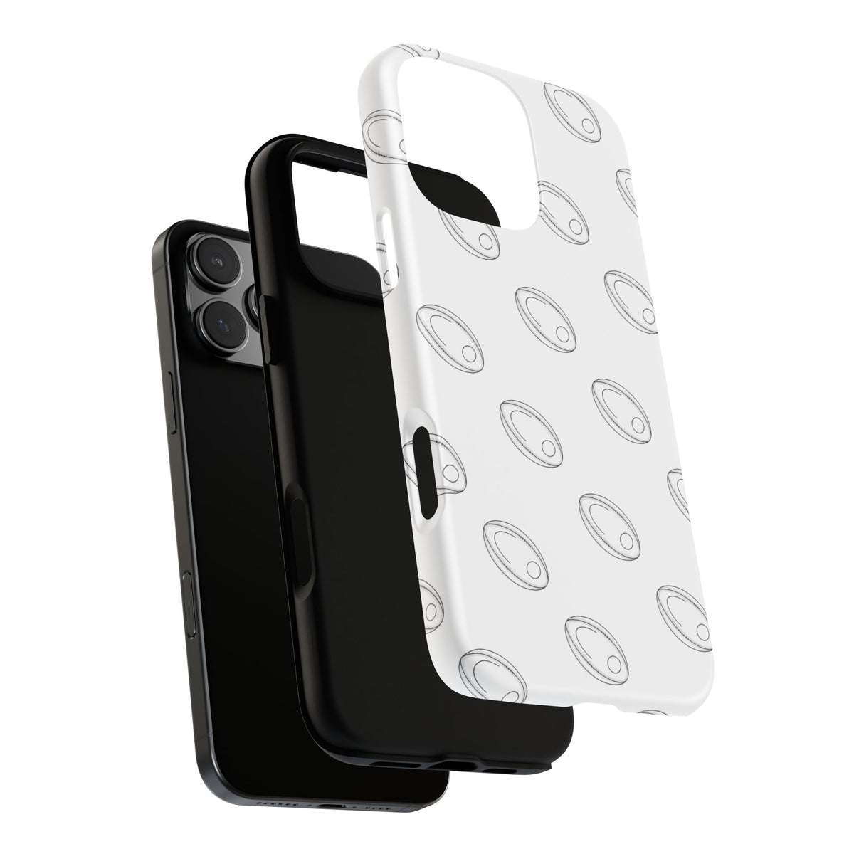 Phone Case, Rugby Ball Repeat design, Tough Case