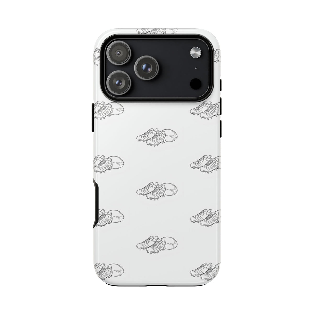 Phone Case Rugby Boots & Ball Repeat Pattern Tough Cases