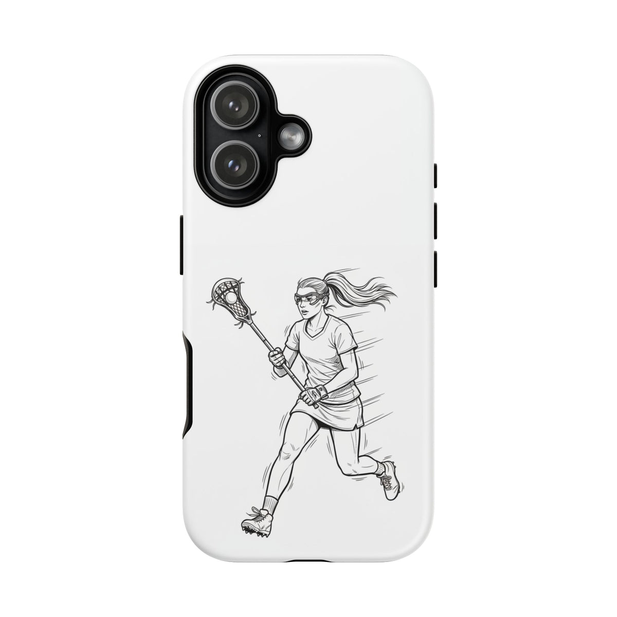 Phone Case, Lacrosse Player Sketch, Tough Case