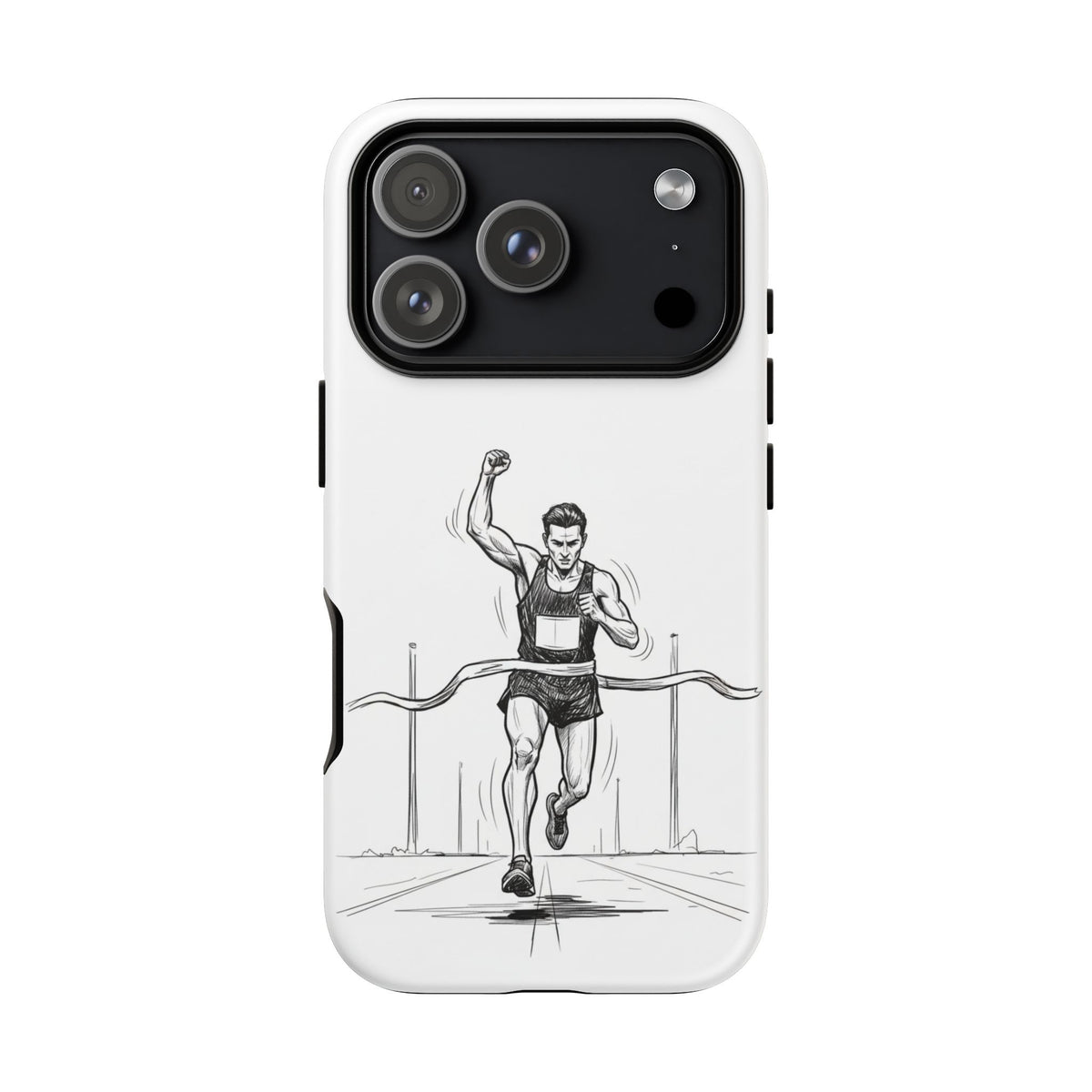 Phone Case, Running, finish line design, Tough Case