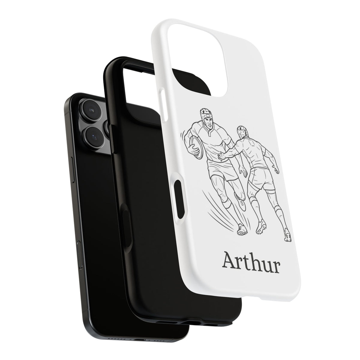 Personalised Phone Case, Rugby sidestep, Tough Case,  Custom Name