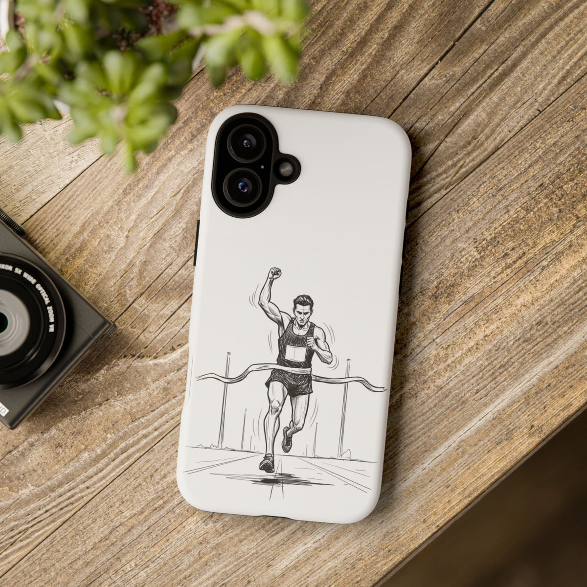 Phone Case, Running, finish line design, Tough Case