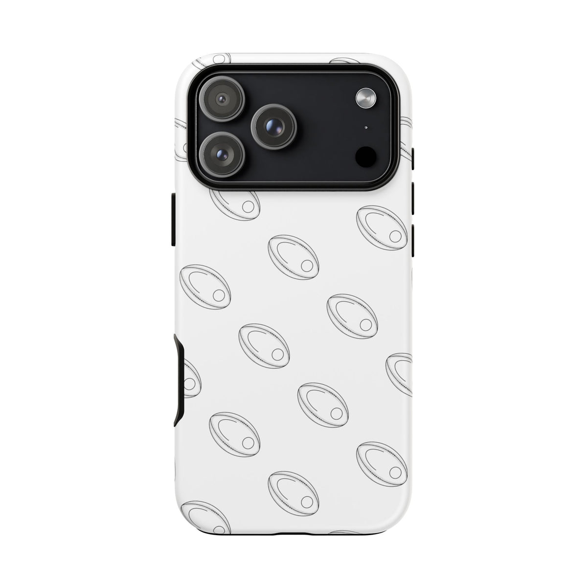 Phone Case, Rugby Ball Repeat design, Tough Case