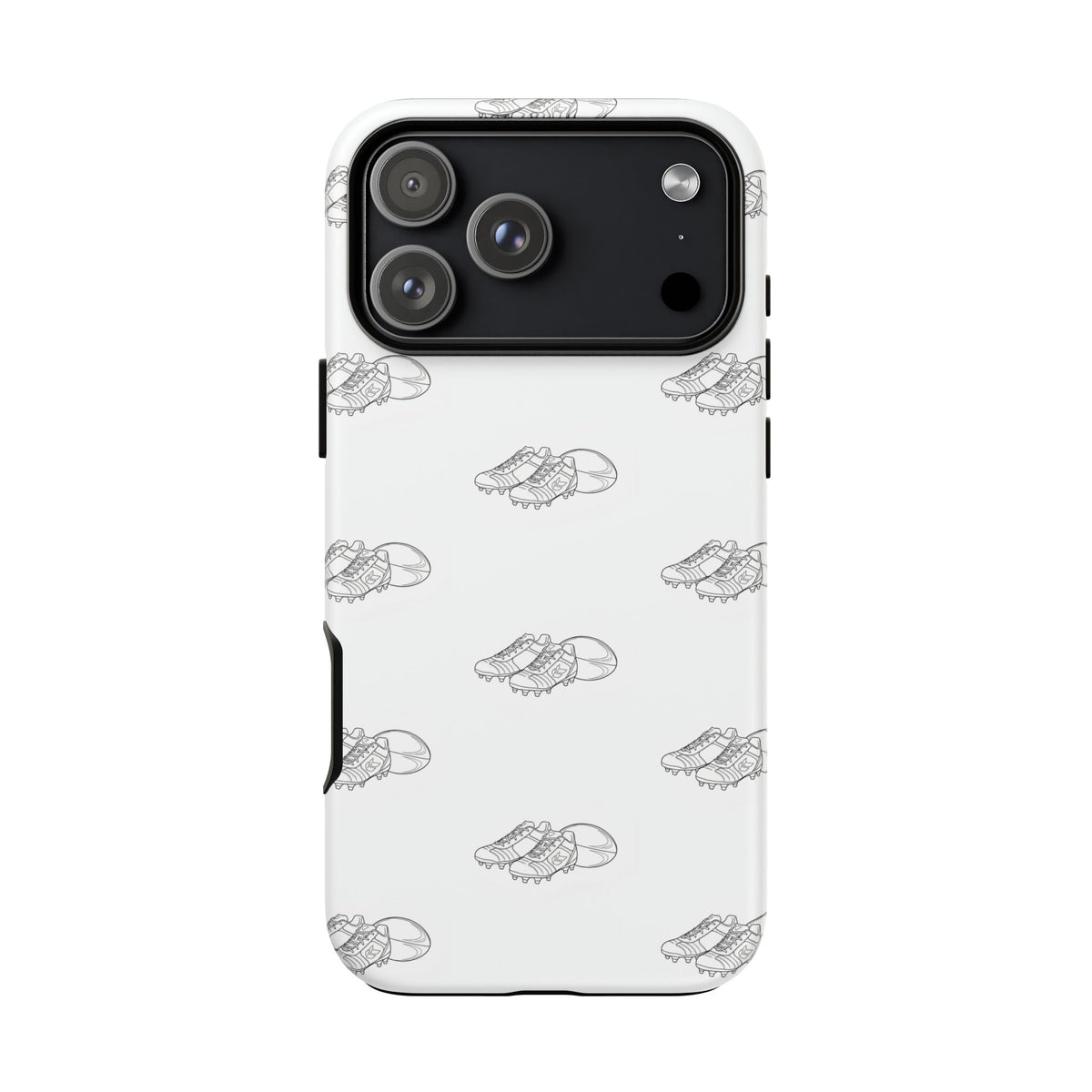 Phone Case Rugby Boots & Ball Repeat Pattern Tough Cases