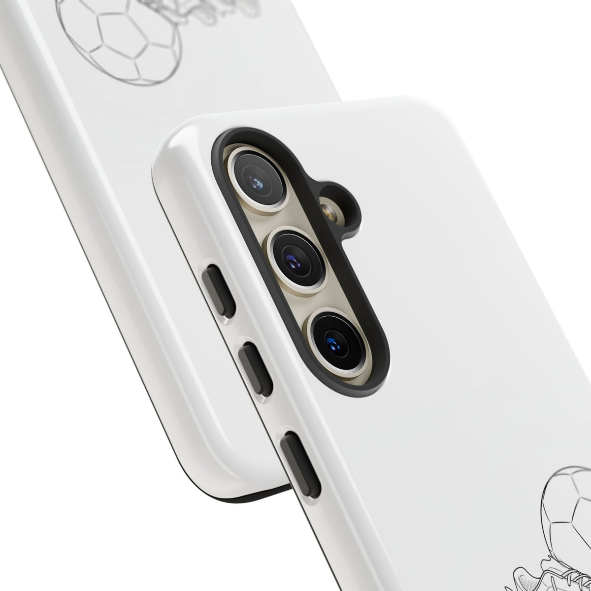 Phone Case, Football Boots & Ball Sketch , Tough Case