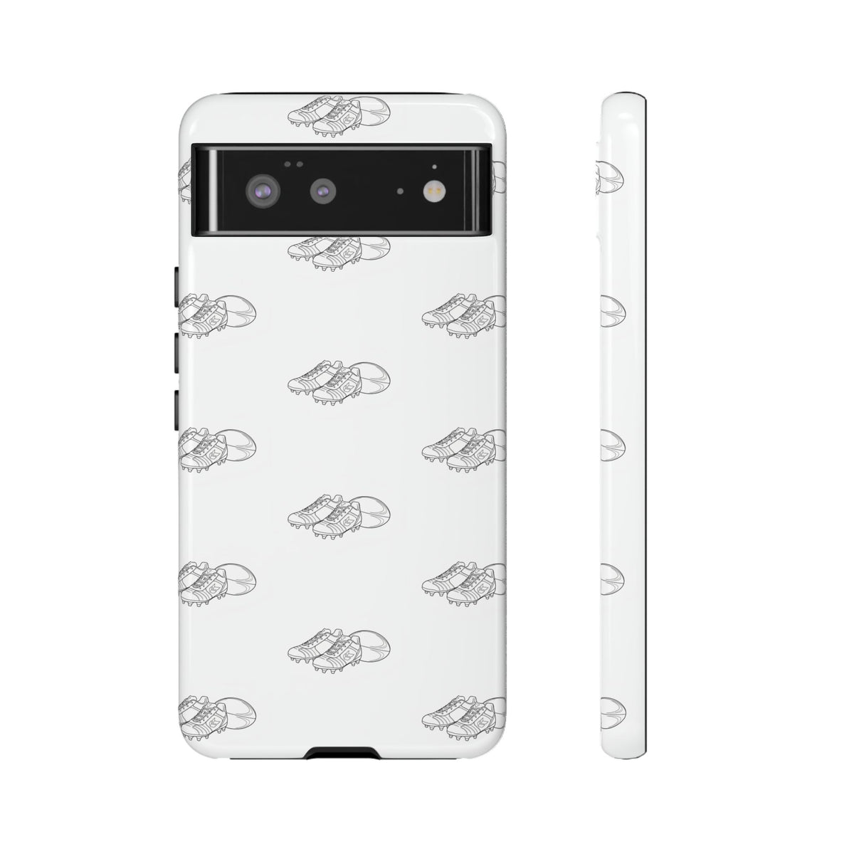 Phone Case Rugby Boots & Ball Repeat Pattern Tough Cases