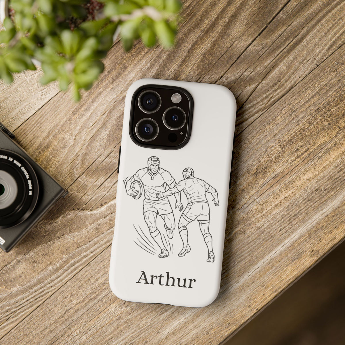 Personalised Phone Case, Rugby sidestep, Tough Case,  Custom Name