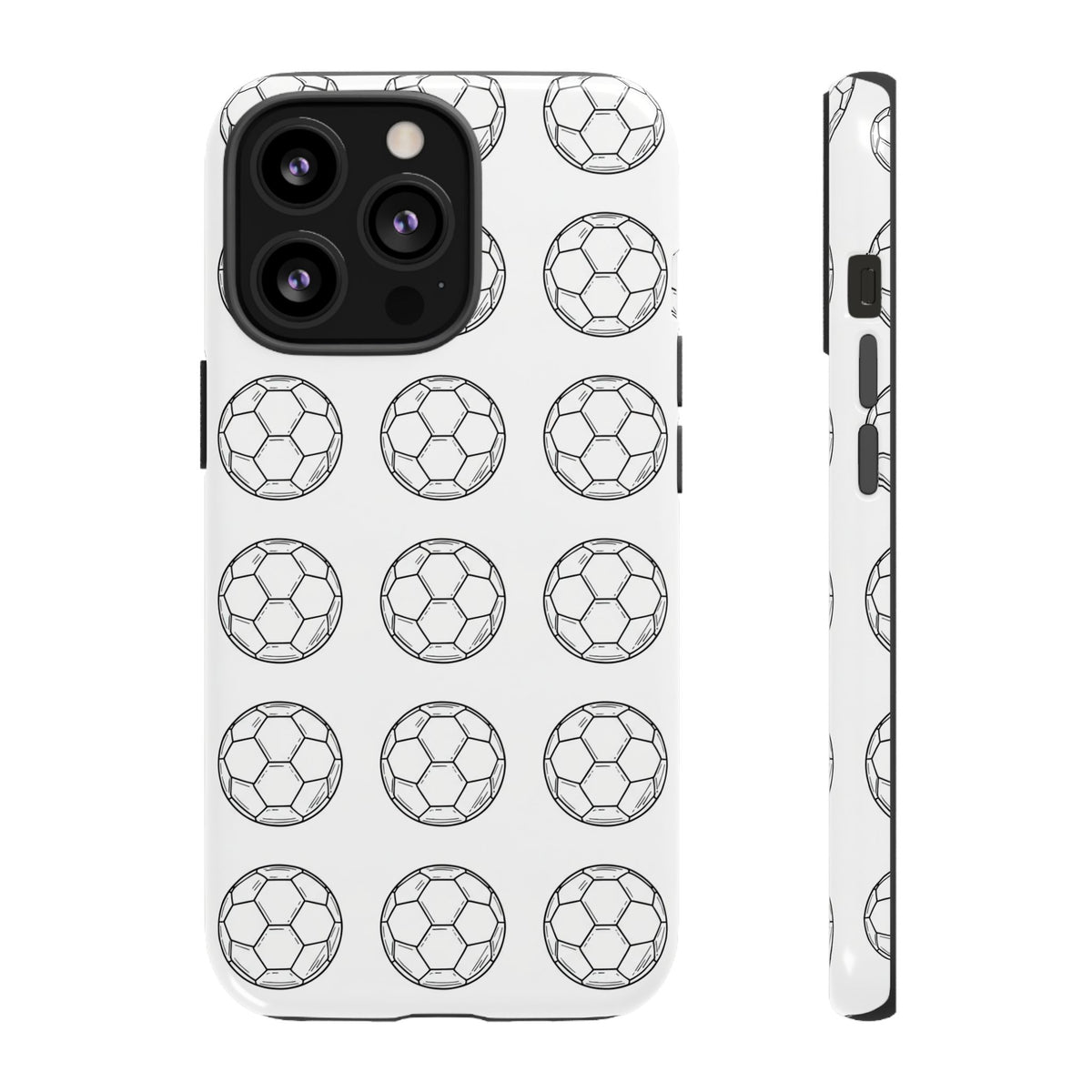 Phone Case, Football Minimalist Football Repeat Design, Tough Case