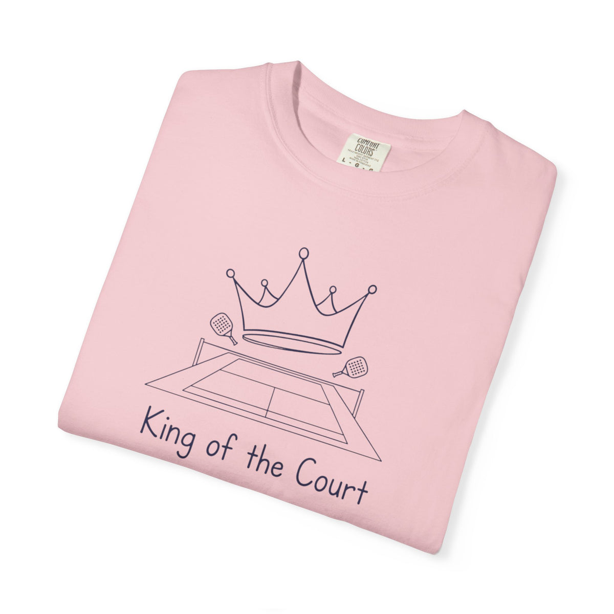 T-shirt, Racket Sports, King of the Court Sketch design, Cotton, Various Colours