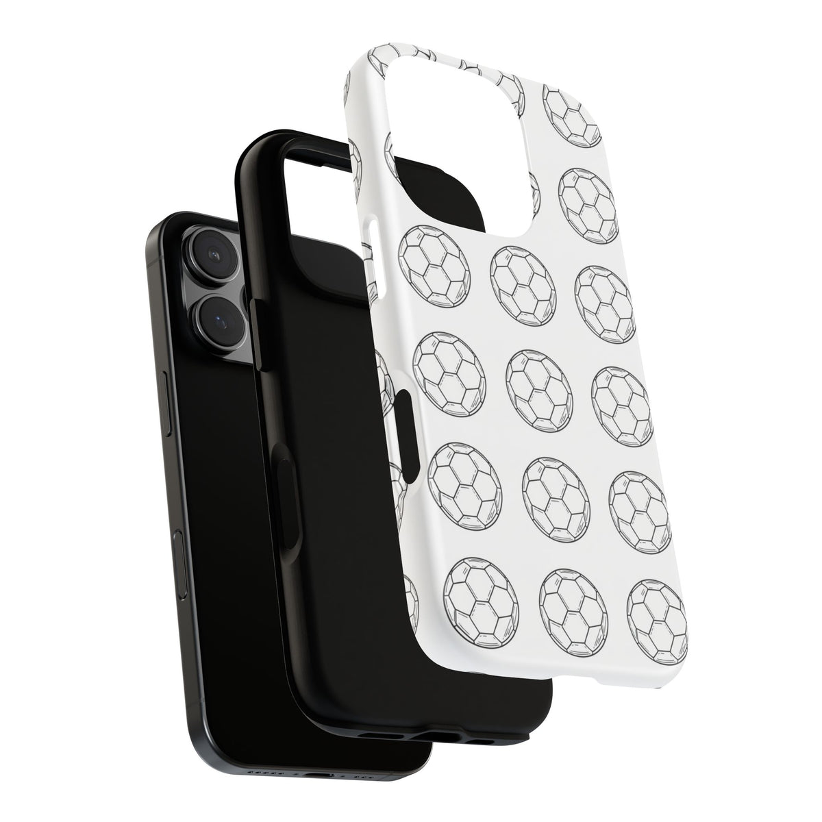 Phone Case, Football Minimalist Football Repeat Design, Tough Case