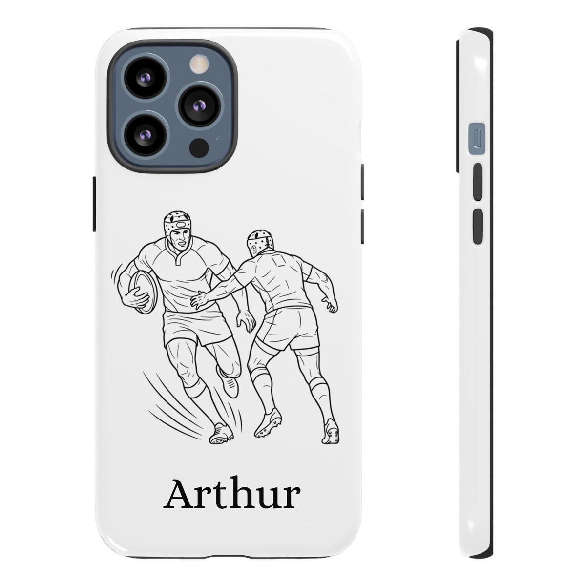 Personalised Phone Case, Rugby sidestep, Tough Case,  Custom Name